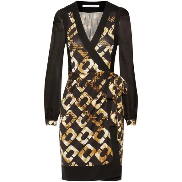dvf gold wrap dress Alyce Prom Dress 61378